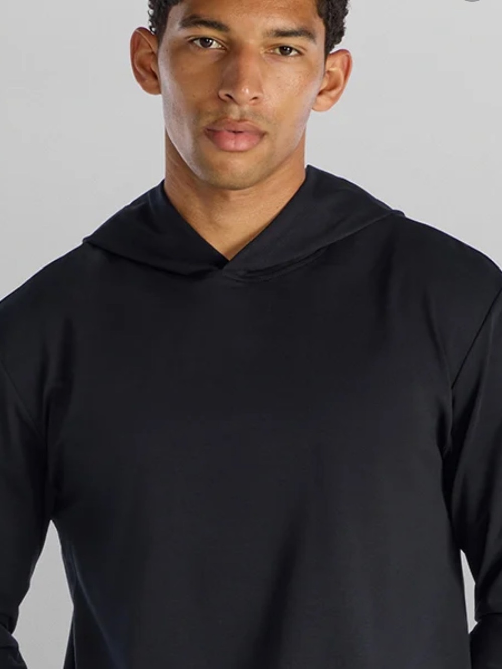 BYLT black pullover hoodie Size XL FLAW—Small Hole